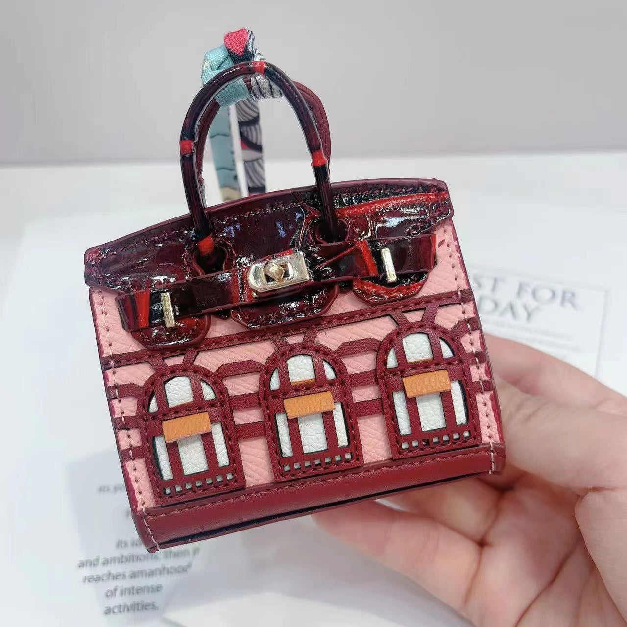 mini house  cute earphone pendant  bag; coin purse